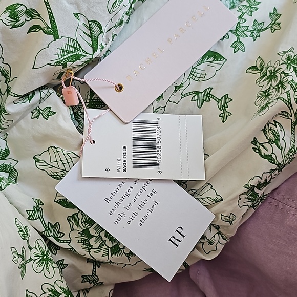 Rachel Parcell size 6 green dress fits like a size 8 sage toile sundress - Picture 4 of 12